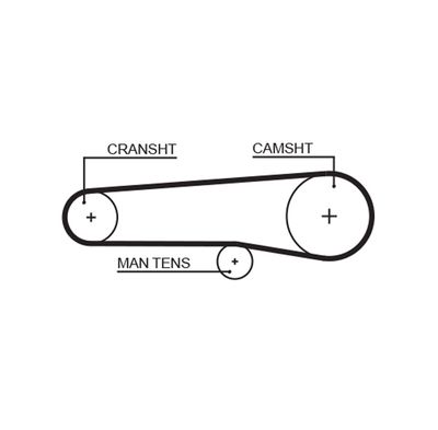 Timing Belt GATES 5116