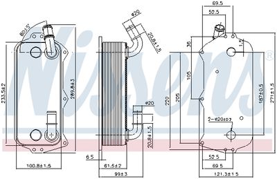 RADIATOR ULEI ULEI MOTOR NISSENS 90916 4