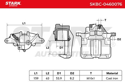 спирачен апарат STARK SKBC-0460076