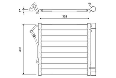 CONDENSATOR CLIMATIZARE VALEO 817801