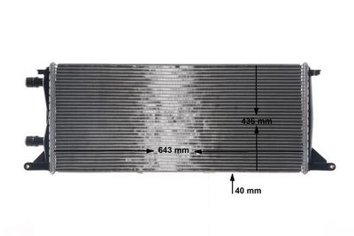 Lage temperatuurkoeler, intercooler - CR2111000S - MAHLE