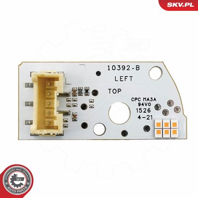 Valdymo blokas, žibintai