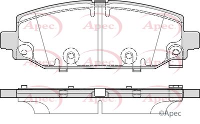 Brake Pad Set APEC PAD2451