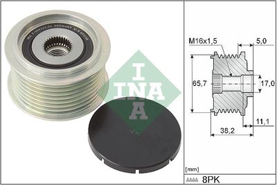 Frihjulskoppling, generator INA 535 0274 10