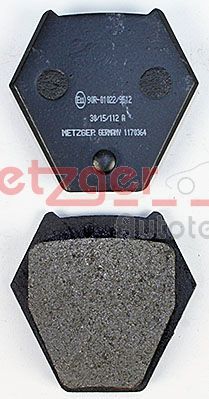 Комплект тормозных колодок, дисковый тормоз 1170364