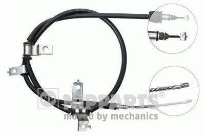 Тросик, cтояночный тормоз NIPPARTS N3930501 для HYUNDAI GETZ