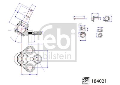 FEBI BILSTEIN 184021 Деталь для TOYOTA RAV 4 V (_A5_, _H5_) 2.5 VVTi AWD (AXAA54)