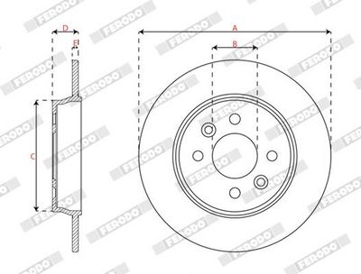 BREMSSCHEIBE FERODO DDF3047C 2