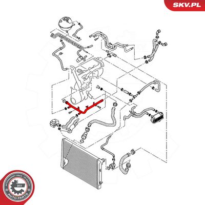 Potrubí chladiva SKV 43SKV756
