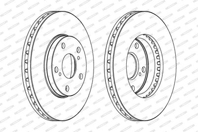 BREMSSCHEIBE FERODO DDF501 1