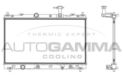 AUTOGAMMA 107847 Радиатор охлаждения двигателя  для SUZUKI SX4 (Сузуки Сx4)