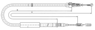 Håndbremsekabel METZGER 10.7513
