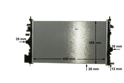 RADIATOR RACIRE MOTOR MAHLE CR1102000P 10