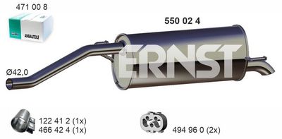 ENDSCHALLDäMPFER ERNST 550024