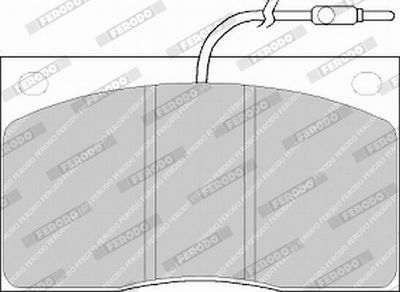 BREMSBELAGSATZ SCHEIBENBREMSE FERODO FVR805 2