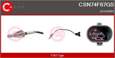 SENZOR TEMPERATURA GAZE EVACUARE