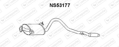 VENEPORTE NS53177 Глушитель выхлопных газов  для NISSAN TERRANO (Ниссан Террано)