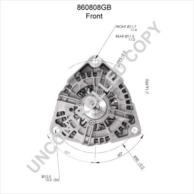 Alternátor PRESTOLITE ELECTRIC 860808GB