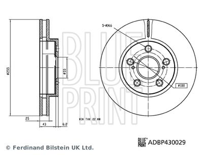 DISC FRANA BLUE PRINT ADBP430029 2