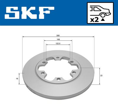 спирачен диск SKF