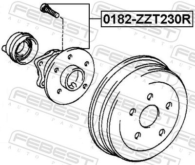 Wheel Hub 0182-ZZT230R