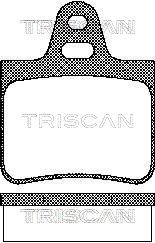 Комплект тормозных колодок, дисковый тормоз TRISCAN 8110 38783 для CITROËN SM