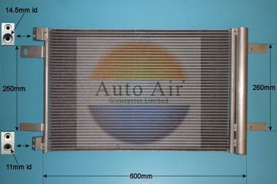 Condenser, air conditioning Auto Air Gloucester 16-9632