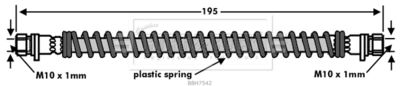 Brake Hose Borg & Beck BBH7542