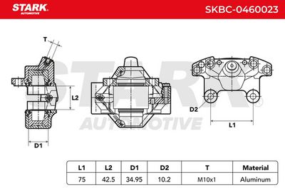 спирачен апарат STARK SKBC-0460023