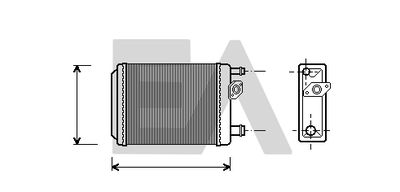Теплообменник, отопление салона EACLIMA 45C60008 для RENAULT 5