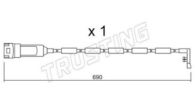 SENZOR DE AVERTIZARE UZURA PLACUTE DE FRANA