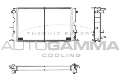 Радиатор, охлаждение двигателя AUTOGAMMA 104020 для LAND ROVER DEFENDER