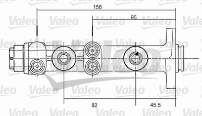 VALEO 350675 Главный тормозной цилиндр  для FIAT PANDA (Фиат Панда)