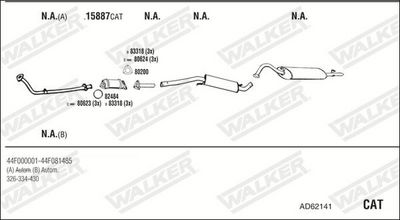 Изпускателна система WALKER AD62141