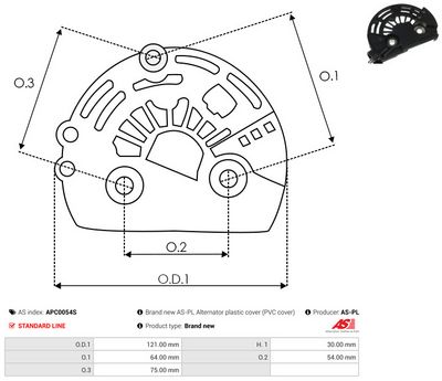 CAPAC PROTECTOR ALTERNATOR AS-PL APC0054S 1