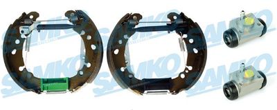 Комплект тормозных колодок SAMKO KEG630 для DAIHATSU CHARADE