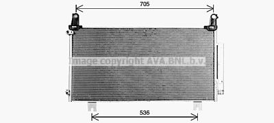 Конденсатор, кондиционер AVA QUALITY COOLING HD5328D для HONDA CR-V