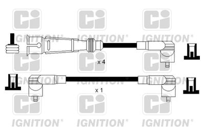Комплект проводов зажигания QUINTON HAZELL XC1151 для VW JETTA