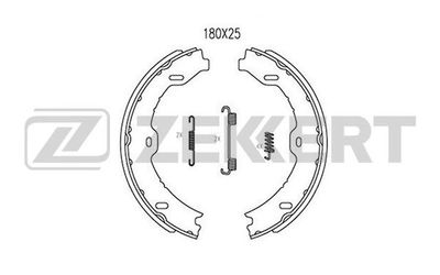 Комплект тормозных колодок ZEKKERT BK-4303 для PORSCHE 944