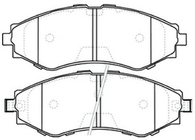 Комплект тормозных колодок, дисковый тормоз ASVA AKD-0374 для DAEWOO MAGNUS