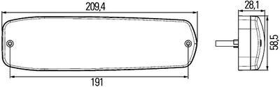 Zadní světlo HELLA 2SD 343 910-001