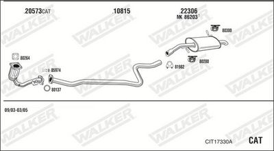 Изпускателна система WALKER CIT17330A