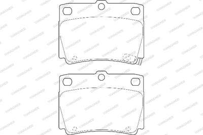 Комплект тормозных колодок, дисковый тормоз WAGNER WBP23593A для MITSUBISHI PAJERO