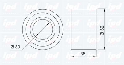 ROLA INTINZATOR CUREA DISTRIBUTIE IPD 140255 1