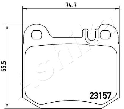 Brake Pad Set, disc brake 51-00-0519