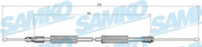 Тросик, cтояночный тормоз SAMKO C0735B для RENAULT SAFRANE