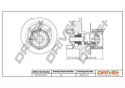 Водяной насос, охлаждение двигателя Dr!ve+ DP2310.10.067 для DAEWOO ESPERO