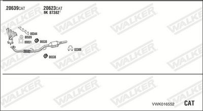 Изпускателна система WALKER VWK016552