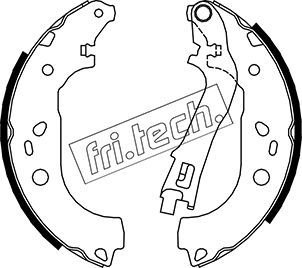 fri.tech. 1034.112 Ремкомплект барабанных колодок  для FIAT DOBLO (Фиат Добло)