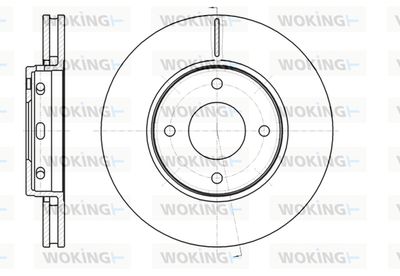 Тормозной диск WOKING D61097.10 для SMART FORFOUR